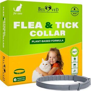 New Natural Flea and Tick Collar for Cats with 6 Month Protection